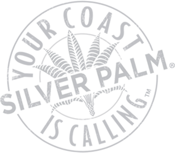 Silver Palm logo with motto, "Your Coast is calling"